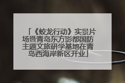 《蛟龙行动》实景片场暨青岛东方影都国防主题文旅研学基地在青岛西海岸新区开业