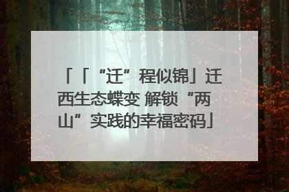 「“迁”程似锦」迁西生态蝶变 解锁“两山”实践的幸福密码