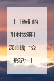 「俺们的驻村故事」深山坳“变形记”