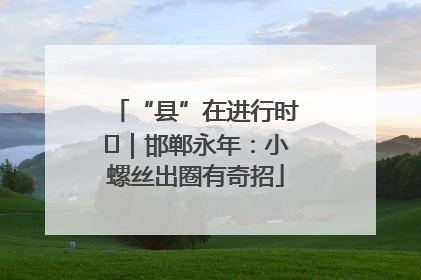 “县”在进行时⑬｜邯郸永年：小螺丝出圈有奇招