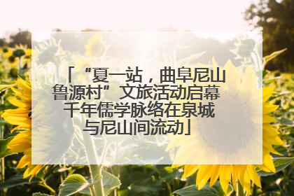 “夏一站，曲阜尼山鲁源村”文旅活动启幕 千年儒学脉络在泉城与尼山间流动