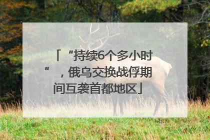“持续6个多小时”，俄乌交换战俘期间互袭首都地区