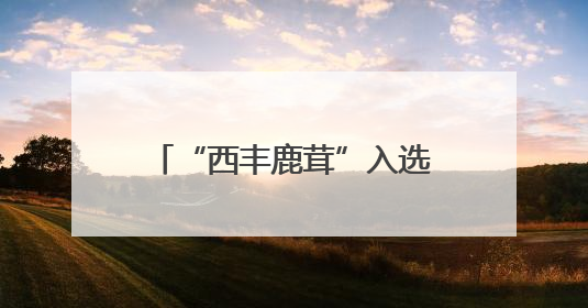 “西丰鹿茸”入选中国品牌价值榜