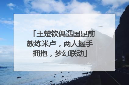 王楚钦偶遇国足前教练米卢，两人握手拥抱，梦幻联动