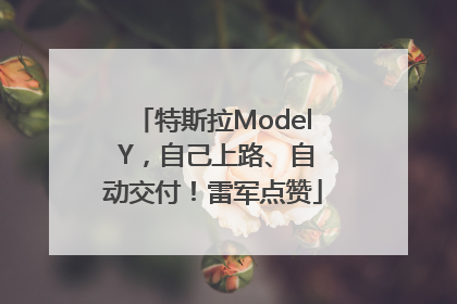 特斯拉Model Y，自己上路、自动交付！雷军点赞