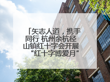 矢志人道，携手同行 杭州余杭径山镇红十字会开展“红十字博爱月”系列活动