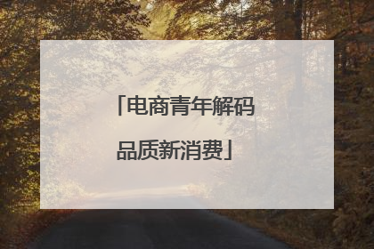 电商青年解码品质新消费