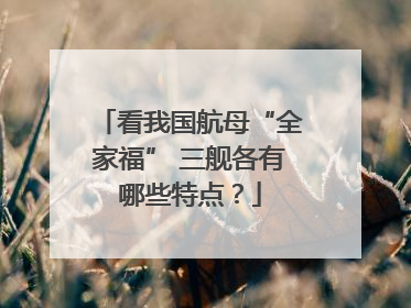 看我国航母“全家福” 三舰各有哪些特点？