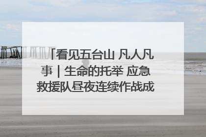 看见五台山 凡人凡事｜生命的托举 应急救援队昼夜连续作战成功救出两批被困游客