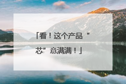 看！这个产品“芯”意满满！