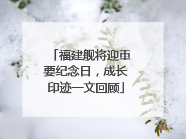 福建舰将迎重要纪念日，成长印迹一文回顾