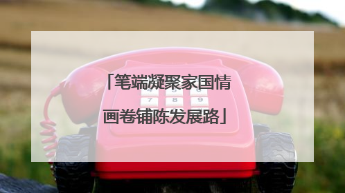笔端凝聚家国情  画卷铺陈发展路