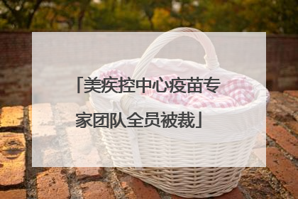 美疾控中心疫苗专家团队全员被裁
