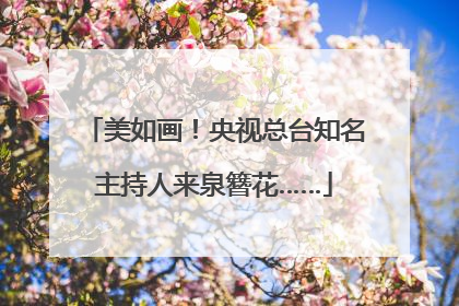 美如画！央视总台知名主持人来泉簪花……
