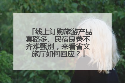 线上订购旅游产品套路多、民宿良莠不齐难甄别，来看省文旅厅如何回应？