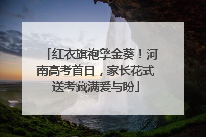 红衣旗袍擎金葵！河南高考首日，家长花式送考藏满爱与盼