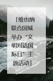 维也纳联合国城举办“文明对话国际日”主题活动
