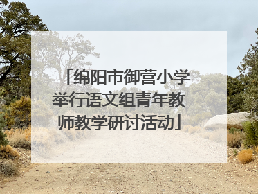 绵阳市御营小学举行语文组青年教师教学研讨活动