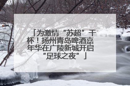 为激情“苏超”干杯！扬州青岛啤酒嘉年华在广陵新城开启“足球之夜”