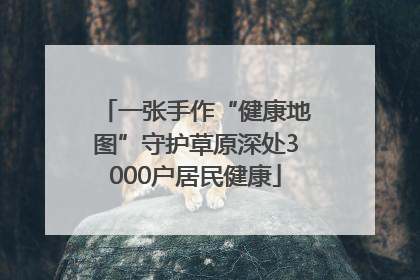 一张手作“健康地图”守护草原深处3000户居民健康