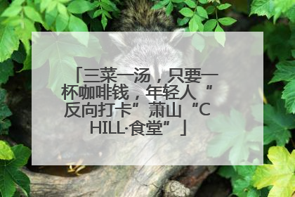 三菜一汤，只要一杯咖啡钱，年轻人“反向打卡”萧山“CHILL·食堂”