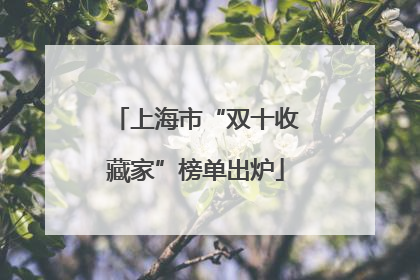 上海市“双十收藏家”榜单出炉