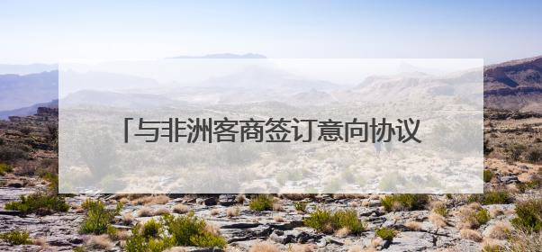 与非洲客商签订意向协议 新化红茶开拓非洲市场