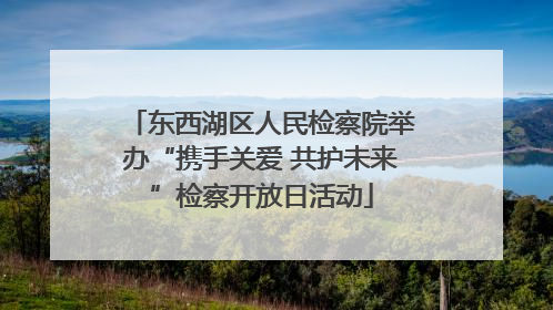 东西湖区人民检察院举办“携手关爱 共护未来”检察开放日活动