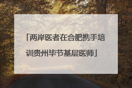 两岸医者在合肥携手培训贵州毕节基层医师