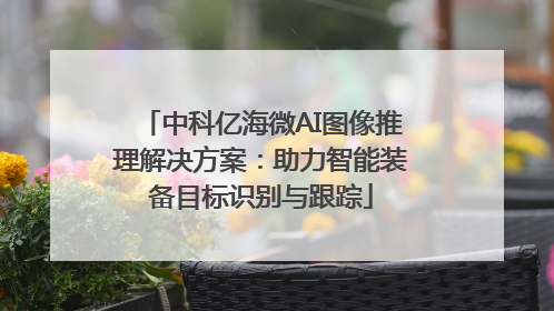 中科亿海微AI图像推理解决方案：助力智能装备目标识别与跟踪