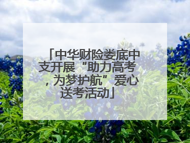 中华财险娄底中支开展“助力高考，为梦护航”爱心送考活动