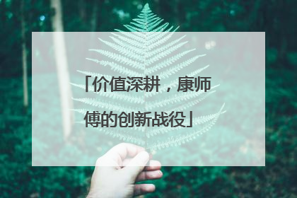 价值深耕，康师傅的创新战役