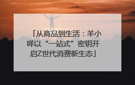 从商品到生活：羊小咩以“一站式”密钥开启Z世代消费新生态
