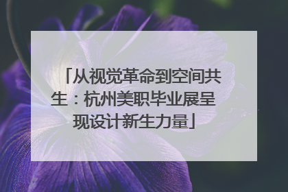 从视觉革命到空间共生：杭州美职毕业展呈现设计新生力量