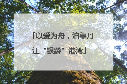 以爱为舟，泊靠丹江“银龄”港湾