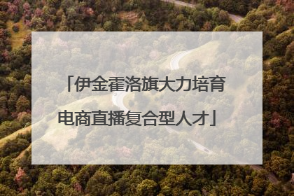 伊金霍洛旗大力培育电商直播复合型人才