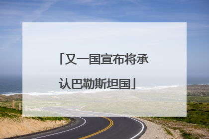 又一国宣布将承认巴勒斯坦国