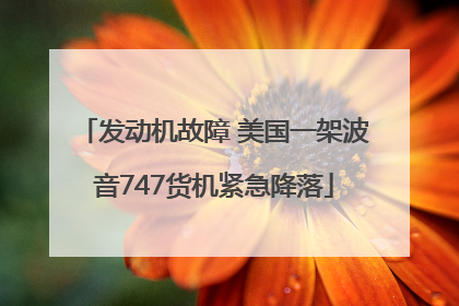 发动机故障 美国一架波音747货机紧急降落