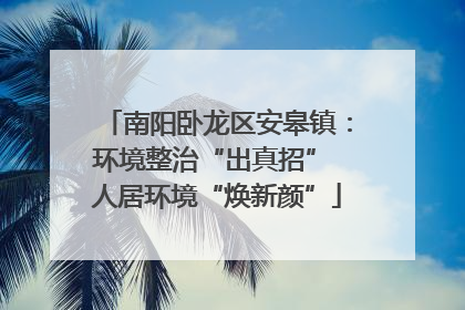 南阳卧龙区安皋镇：环境整治“出真招” 人居环境“焕新颜”