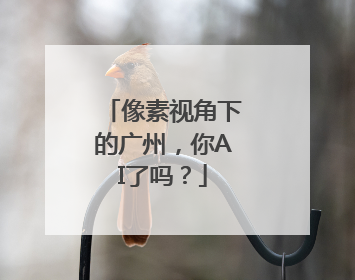 像素视角下的广州，你AI了吗？