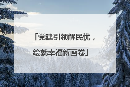 党建引领解民忧，绘就幸福新画卷