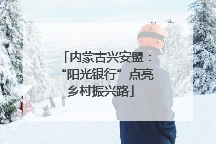 内蒙古兴安盟：“阳光银行”点亮乡村振兴路