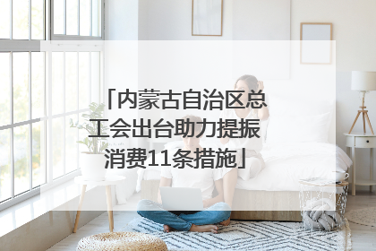 内蒙古自治区总工会出台助力提振消费11条措施