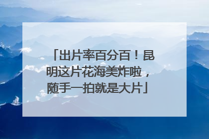 出片率百分百！昆明这片花海美炸啦，随手一拍就是大片