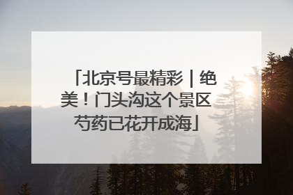 北京号最精彩｜绝美！门头沟这个景区芍药已花开成海