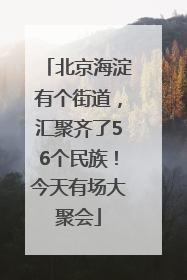 北京海淀有个街道，汇聚齐了56个民族！今天有场大聚会