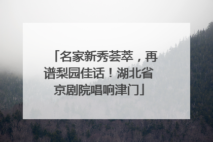 名家新秀荟萃，再谱梨园佳话！湖北省京剧院唱响津门