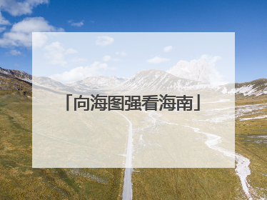 向海图强看海南