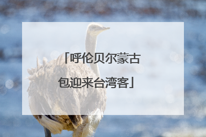 呼伦贝尔蒙古包迎来台湾客