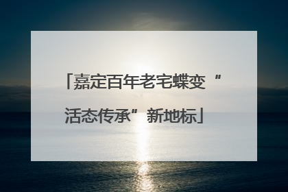 嘉定百年老宅蝶变“活态传承”新地标